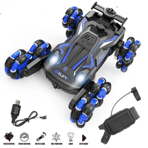 Nyolckerekű Terepjárgány Füstölő, Távirányítós Kaszkadőrautó