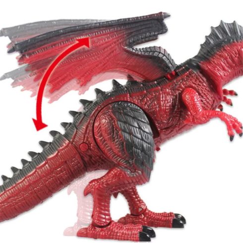 Ködben Sétáló Dinoszaurusz Távirányítós Játék Dínó Élethű Hanghatásokkal