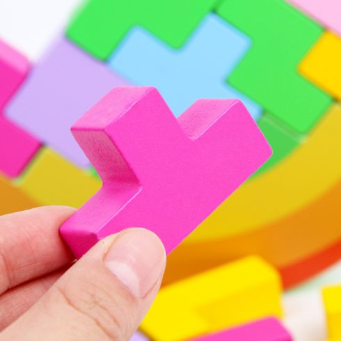 Fából Készült Tetris Egyensúlyozó Játék