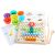 2 Az 1 Ben- Montessori  Szivárvány Színű Gyöngyök Oktató Játék Clip Beads Készségfejlesztő Fajáték