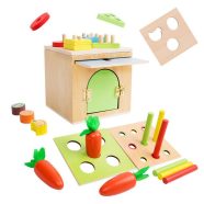   Montessori 6 Az 1-ben Intelligencia Doboz Készségfejlesztő Játék