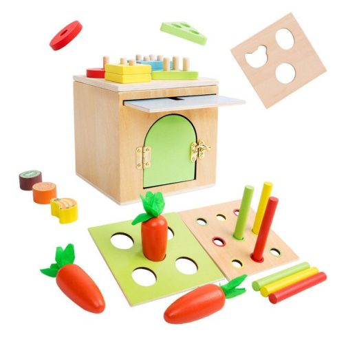 Montessori 6 Az 1-ben Intelligencia Doboz Készségfejlesztő Játék