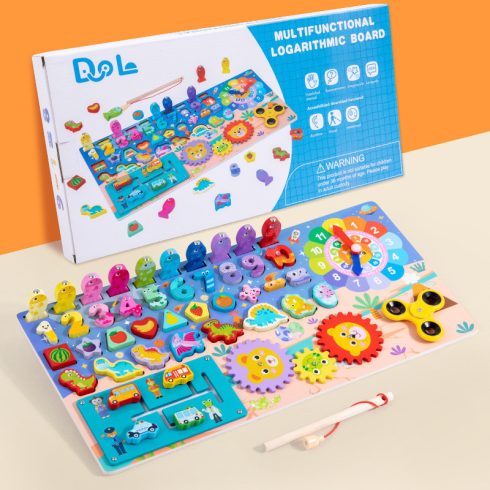 Többfunkciós Fish&count Montessori Oktató Fa Matematikai Játék