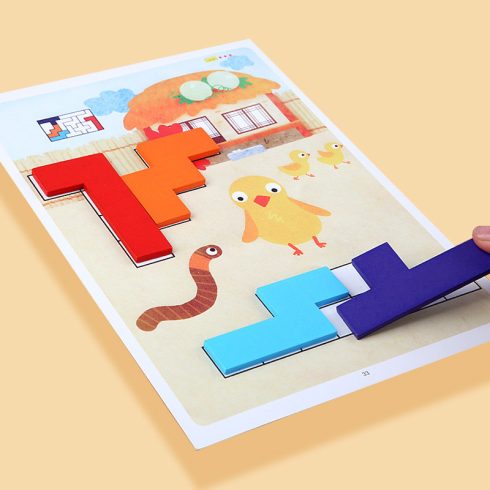 Montessori Kreatív Blokkok Puzzle Tetris Puzzle
