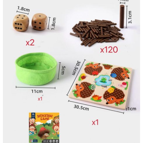 Süni Finommotoros Szenzoros Tréning Fejlesztő Montessori Játék Szabályjáték Mecki Süni És Társai