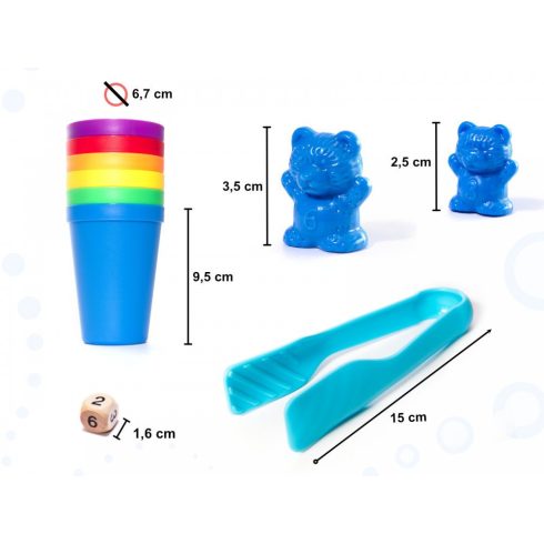 Montessori Matematikai Oktató Szortirozó Játék 44dbs