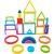 Montessori Szivárvány Építő készségfejlesztő játék