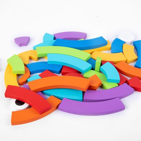 Szivárvány Puzzle Készségfejlesztő Játék