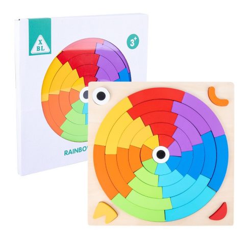Szivárvány Puzzle Készségfejlesztő Játék