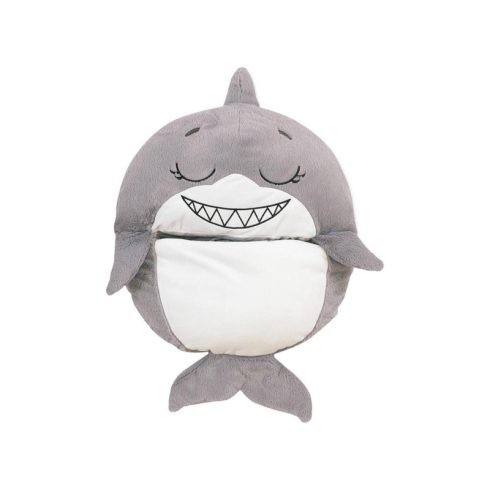  Plüssállat És Hálózsák Gyerekeknek - Cápa  – Hálózsákká Alakítható 128x48