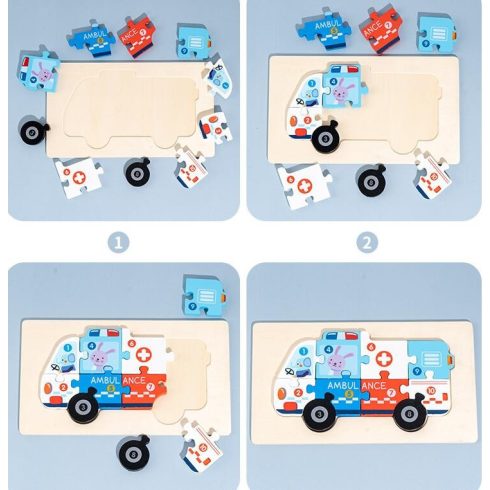 Fa Puzzle Kirakó 1db
