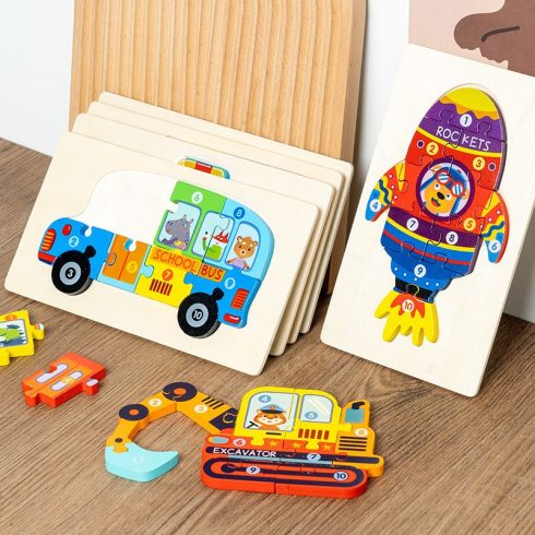 Fa Puzzle Kirakó 1db
