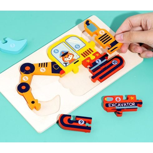 Fa Puzzle Kirakó 1db