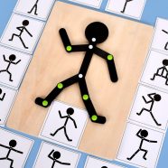   Kéz-szem Koordináció Finommotorikus Tréning Puzzle Játék-24kartya