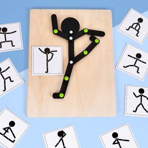 Kéz-szem Koordináció Finommotorikus Tréning Puzzle Játék-24kartya