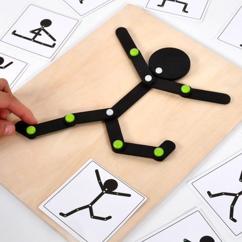 Kéz-szem Koordináció Finommotorikus Tréning Puzzle Játék-24kartya