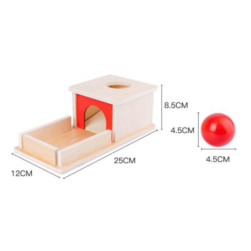 Montessori Doboz Golyócska Házban Tárgyállandósági Doboz