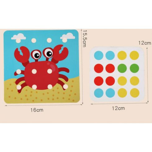 Csavarozz,találd Meg Fakockajáték