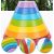 25.5cm Montessori Szivárvány Építő 7db