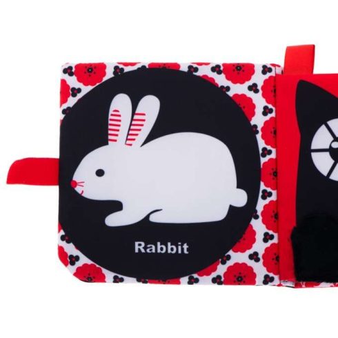  Kontrasztos Babakönyv, Puha Könyv, Csendes Könyv, Textilkönyv