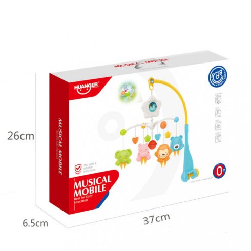 Kiságyforgó Távirányítóval - Holdacska És Csillagos Motívumok 