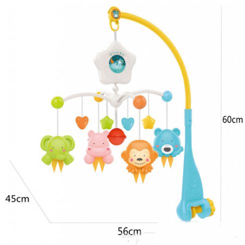 Kiságyforgó Távirányítóval - Holdacska És Csillagos Motívumok 