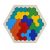 Hatszögletű Fából Készült Geometrikus Kirakós Játékok Sakktábla Montessori Játékok Oktatási Intelligencia Játékok 18.5cm