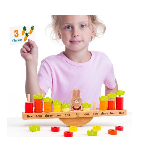 Montessori Oktatási Nyúl Egyensúly Matematikai Játék