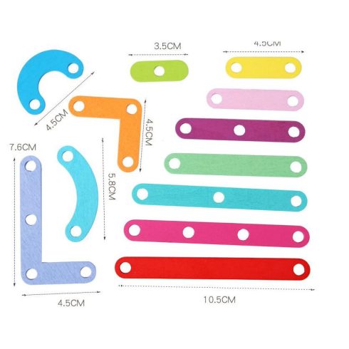Nagy Montessori Kreative Geotábla Puzzle Fejlesztő Játék