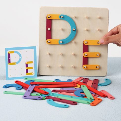 Montessori Geotábla Puzzle Fejlesztő Játék