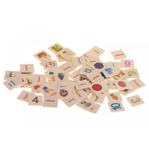 Párosító És Válogató Játék, 88 Fa Darabbal Sorter