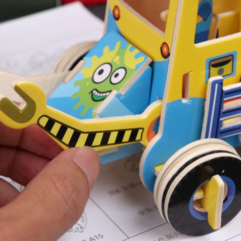 Fa Szerelőautó 3d Puzzle