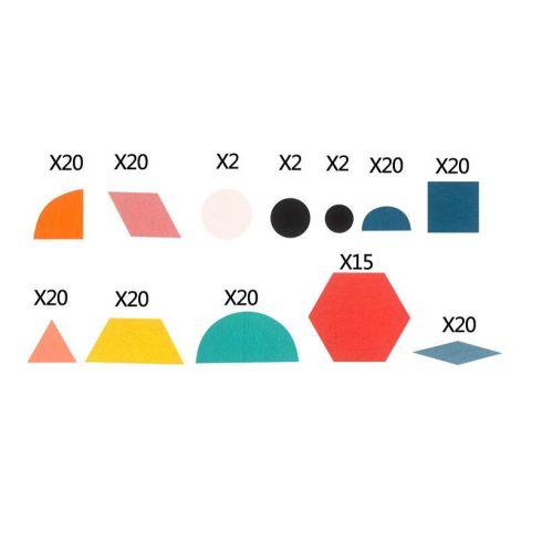 Montessori Színes  Alakú Puzzle 180db