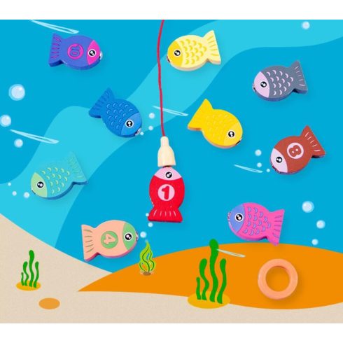 Fish&count Oktató Játék Montessori Fa Matematikai Játék A Számok Bűvöletében