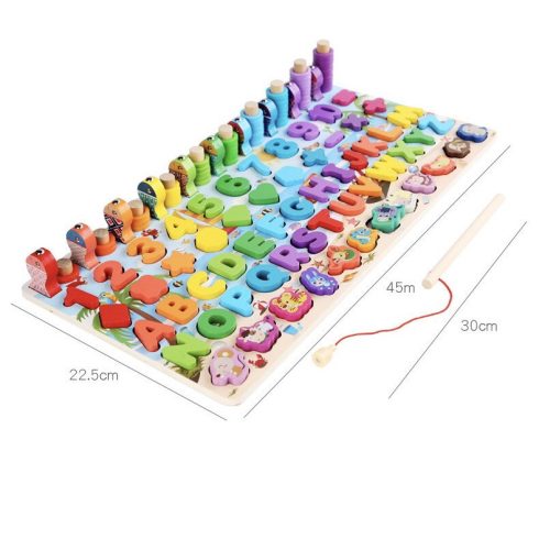 Fish&count Oktató Oktatas Játék Montessori Fa Matematikai Játék A Számok Bűvöletében