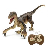   Távirányítós T-rex Dinoszaurusz 45cm Velociraptor Távirányítós Játék Dínó Élethű Hanghatásokkal