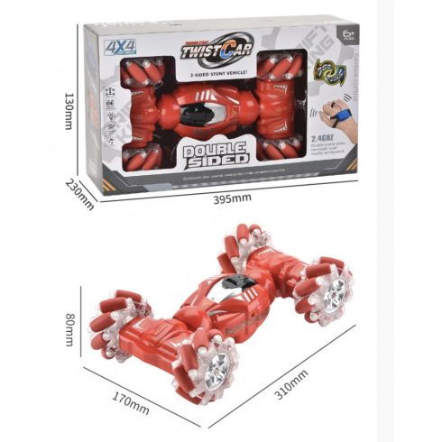 Rc Kaszkadőrautó, 2,4 Ghz-es 4wd + Távirányító 