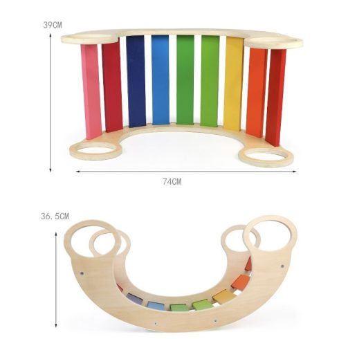  Montessori 5 Az 1-ben  Gyermek Szivárvány Hinta 