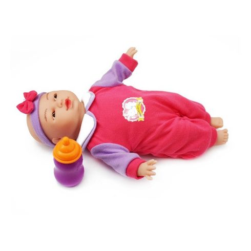 Interaktív Baba – Cumizik, Gügyög, Sír, Mosolyog 