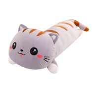 Cicás plüss párna szürke 50 cm