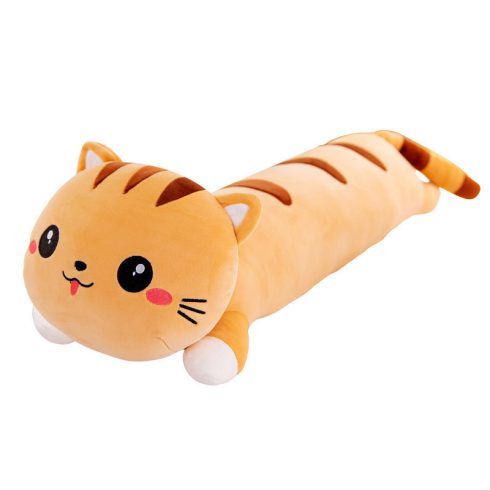 Cicás plüss párna barna 50 cm