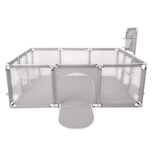 Baba Biztonsági Játszókerítés / Járóka Gyerekeknek Brutt 182X122 szürke1