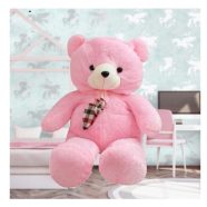   Hatalmas, Pihe-puha, Selymes Tapintású Plüss Mackó – Rózsaszín, 100 Cm