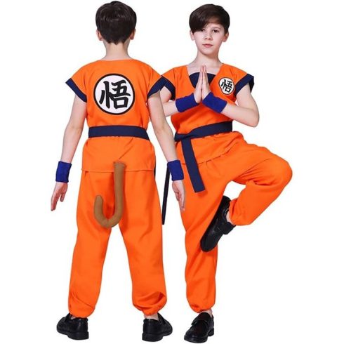 Gyermek anime jelmez szett, Super Saiyan L 120-130CM