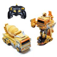   Robottá Alakuló Betonkeverő – Akkus, Távirányítós, Zenélő És Villogó Munkagép Transformers