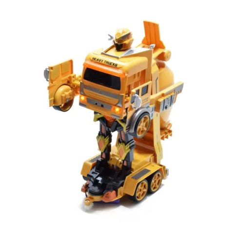 Robottá Alakuló Betonkeverő – Akkus, Távirányítós, Zenélő És Villogó Munkagép Transformers