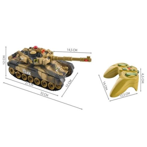 Nagyméretű, Valósághű Távirányítós Akkus Tank Gyerekeknek – Hang-, És Fényhatásokkal