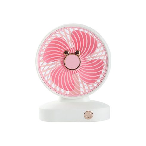 Asztali ventilátor 17 cm rózsaszín