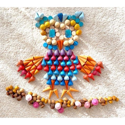 Montessori Szivárvány Mandala Mix 268db Szett
