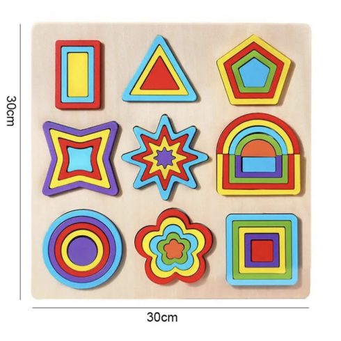Fa Geometriai Kirakós Játék